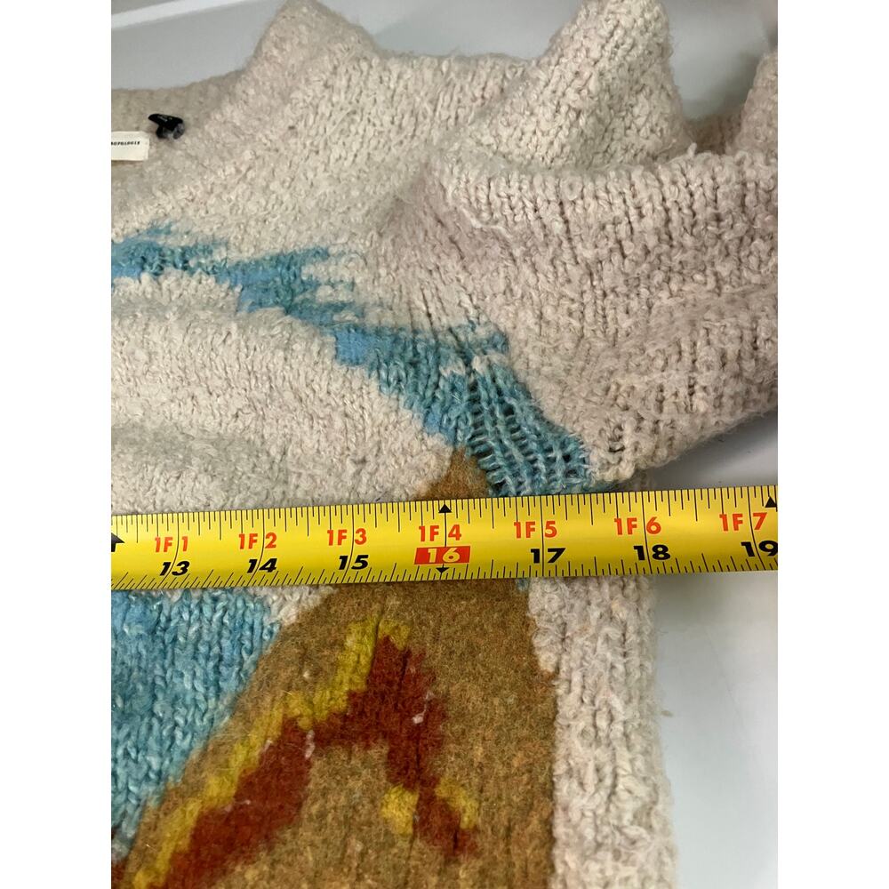 Artistic Landscape Knit Sweater - Cream and Multicolor - Picture 10 of 11